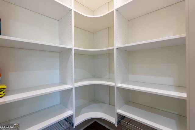 view of storage area
