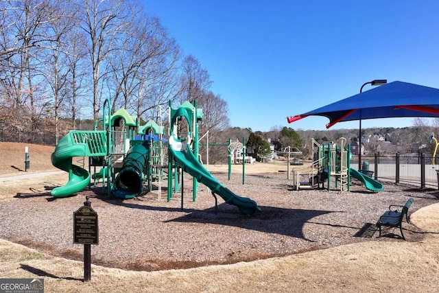 view of jungle gym