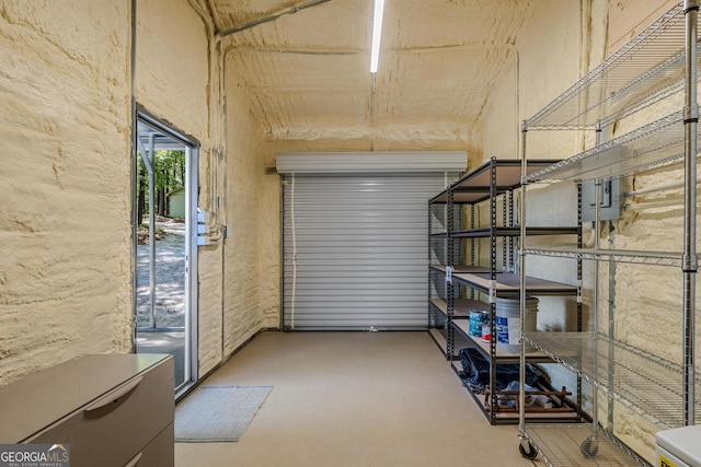 view of storage room