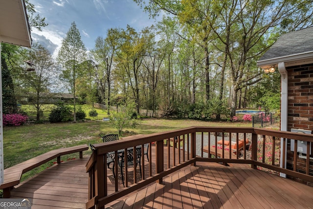 1706 Murphy Ln, Dublin, GA 31021 - deck featuring a fenced backyard