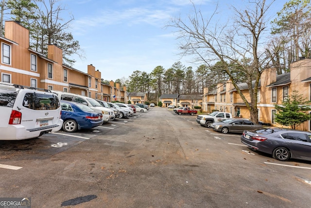 view of car parking