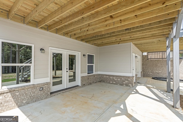 view of patio / terrace with french doors