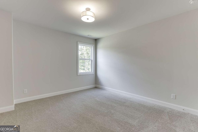 view of carpeted empty room