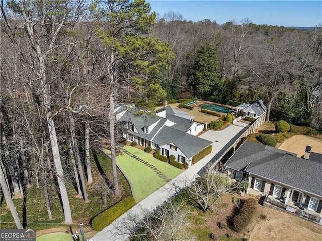 birds eye view of property