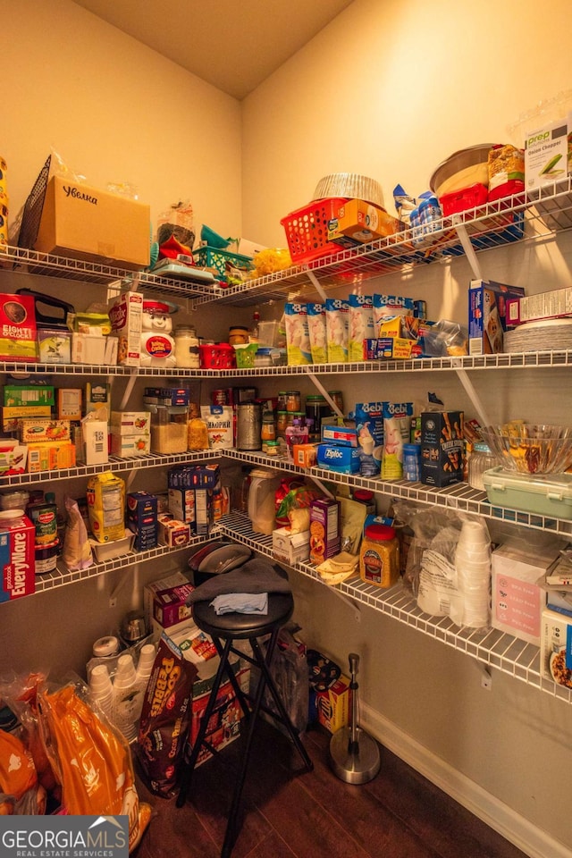 view of pantry