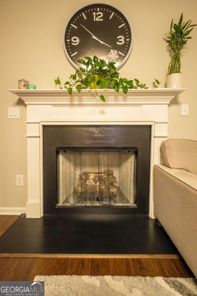 room details featuring wood-type flooring