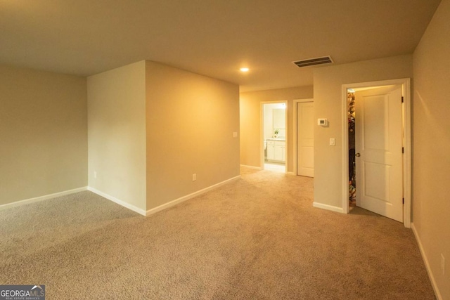 view of carpeted empty room