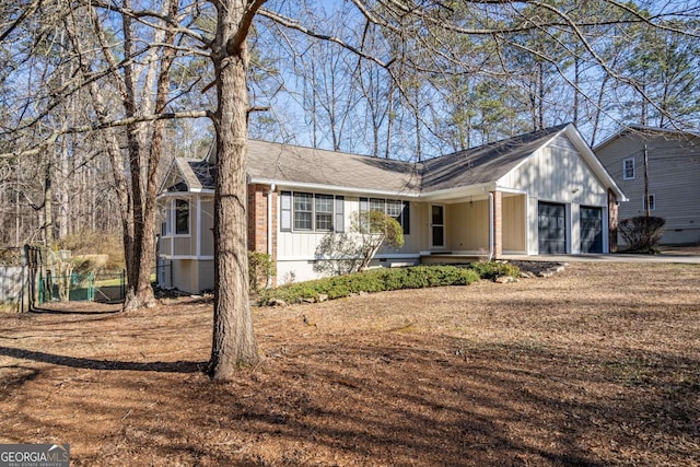 ranch-style house with a garage