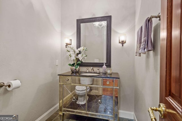 4080 Ryckeley Dr, Gainesville, GA 30504 - bathroom featuring baseboards and vanity