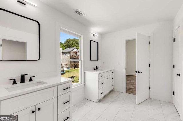 bathroom featuring vanity