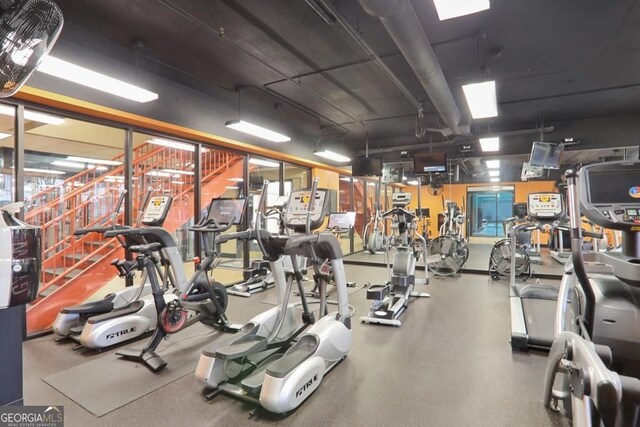 1101 Juniper St NE Unit 722, Atlanta, GA 30309 - view of gym