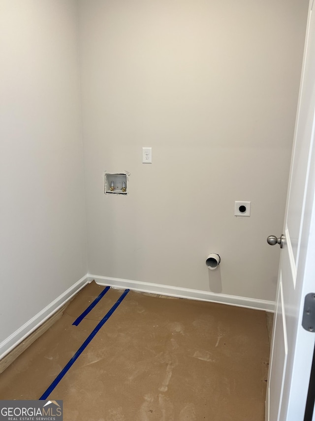 9 Wildflower Ln Unit 41, Dallas, GA 30132 - washroom featuring washer hookup, electric dryer hookup, and baseboards