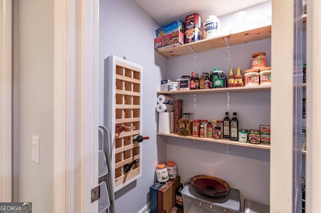 view of pantry