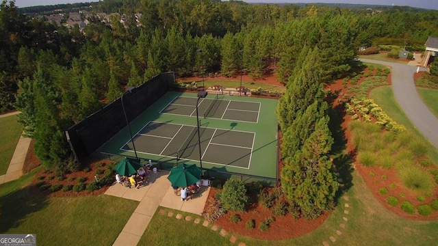 view of tennis court