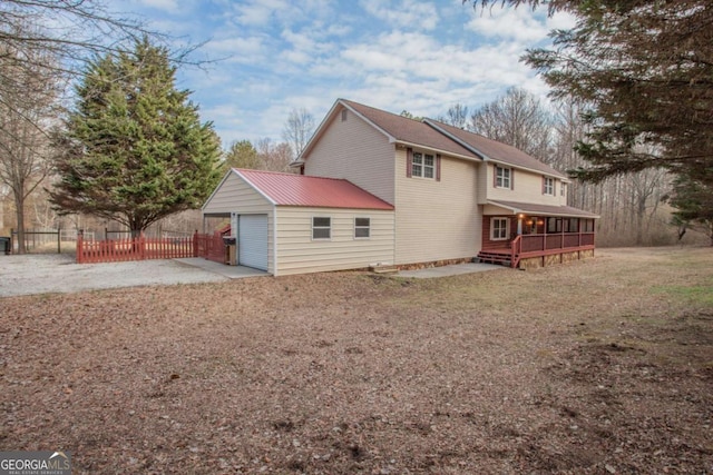 view of rear view of house