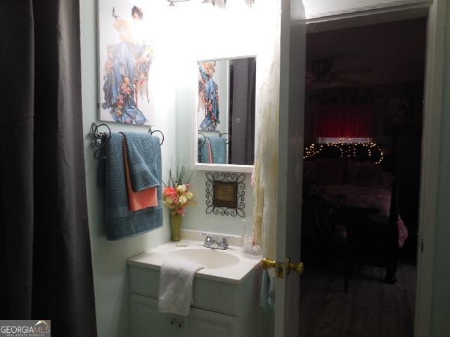 bathroom featuring vanity