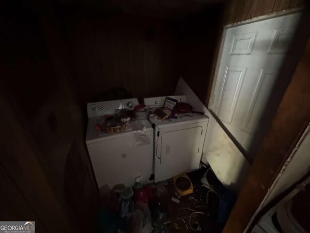 laundry area featuring independent washer and dryer