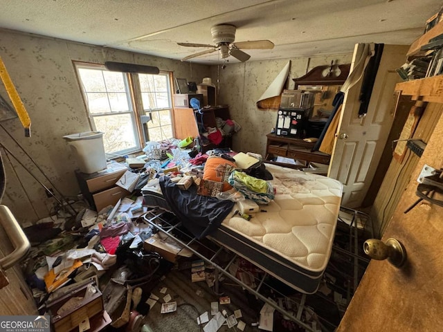 miscellaneous room featuring ceiling fan