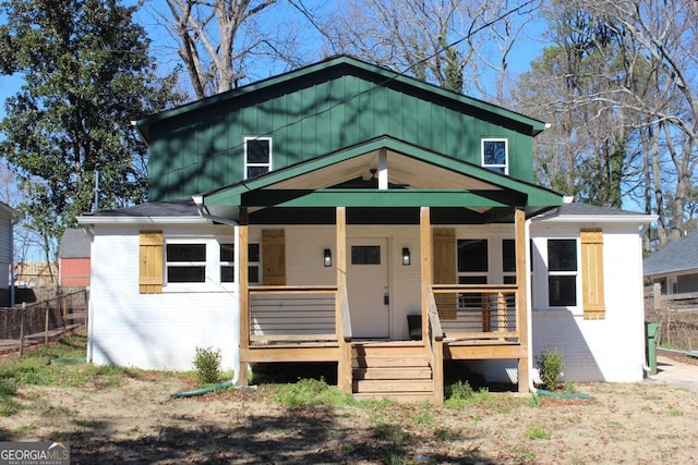 view of bungalow-style house