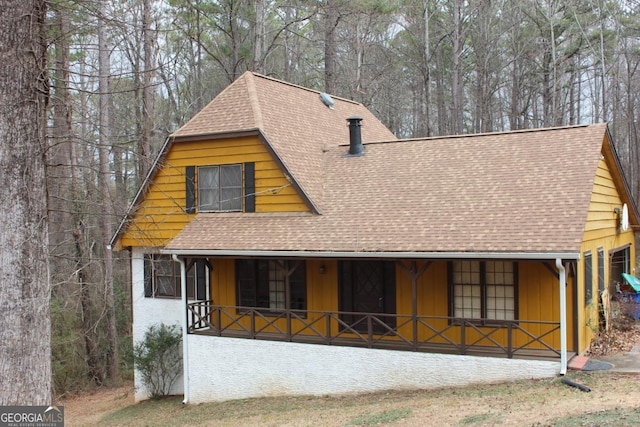 view of front of property