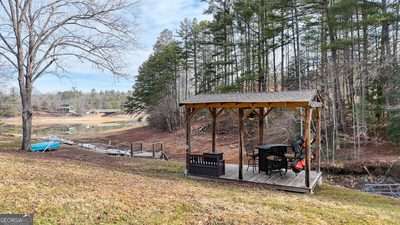 view of yard featuring a gazebo