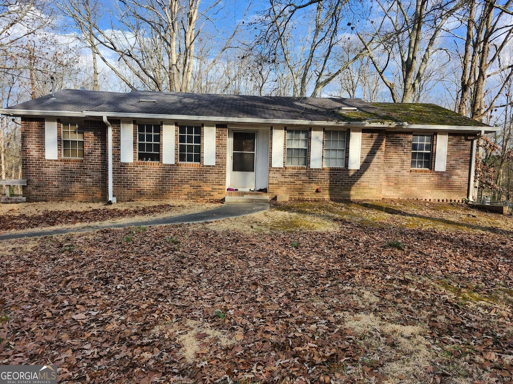 view of ranch-style home