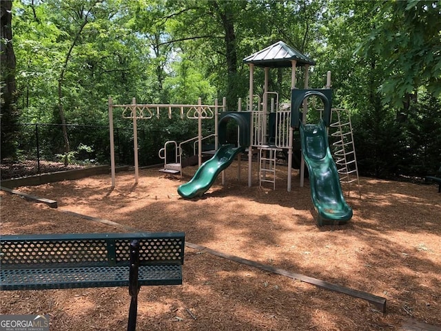 community playground featuring fence