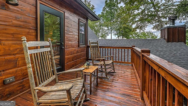 view of wooden terrace