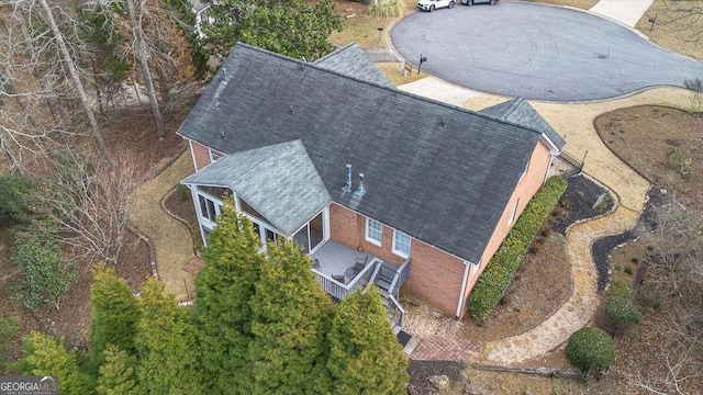 birds eye view of property