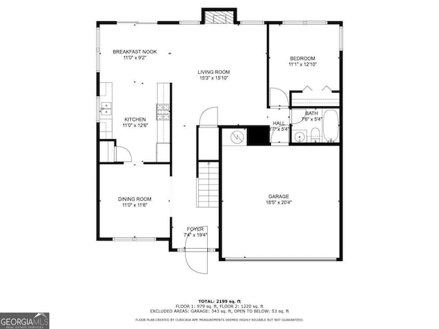 6498 Stonelake Pl SW, Atlanta, GA 30331 - home floor plan
