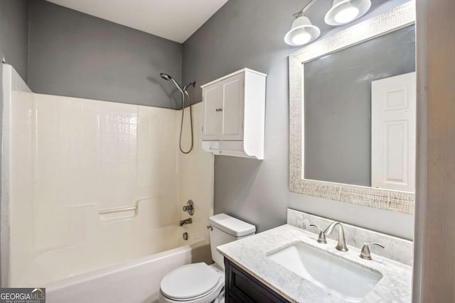 6498 Stonelake Pl SW, Atlanta, GA 30331 - bathroom with toilet,  shower combination, and vanity