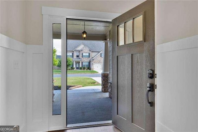 view of doorway to outside