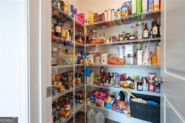 view of pantry