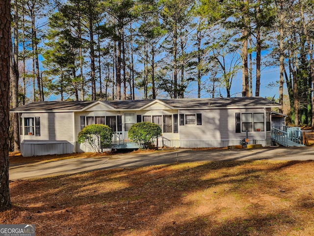 view of ranch-style home