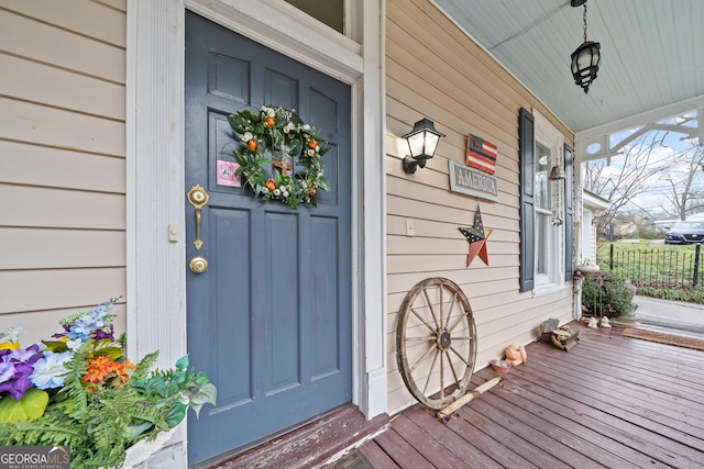 view of entrance to property