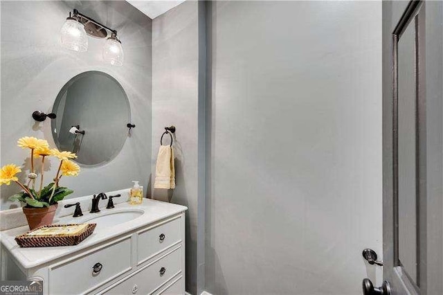 bathroom with vanity