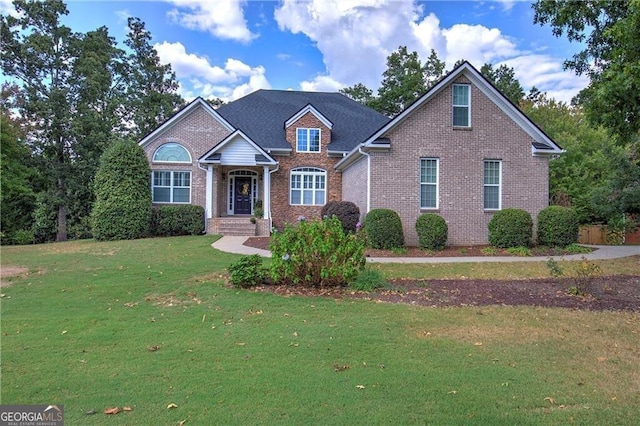 view of front property with a front yard