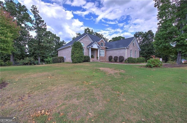 view of front property with a front yard