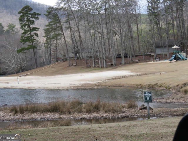 view of water feature