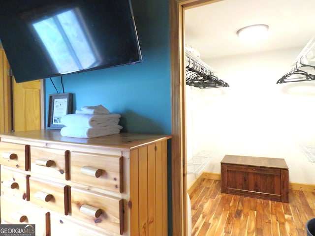 interior space featuring light wood-type flooring