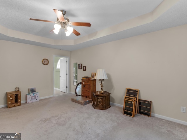 509 Carleton Pl, Locust Grove, GA 30248 - miscellaneous room featuring ceiling fan, carpet, and baseboards