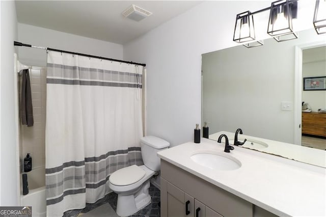 709 Berkeley Woods Unit 709, Duluth, GA 30096 - bathroom with vanity, shower / tub combo with curtain, and tile patterned flooring
