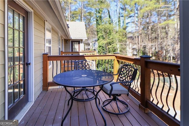 709 Berkeley Woods Unit 709, Duluth, GA 30096 - deck with outdoor dining space