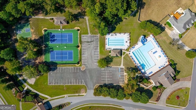 drone / aerial view