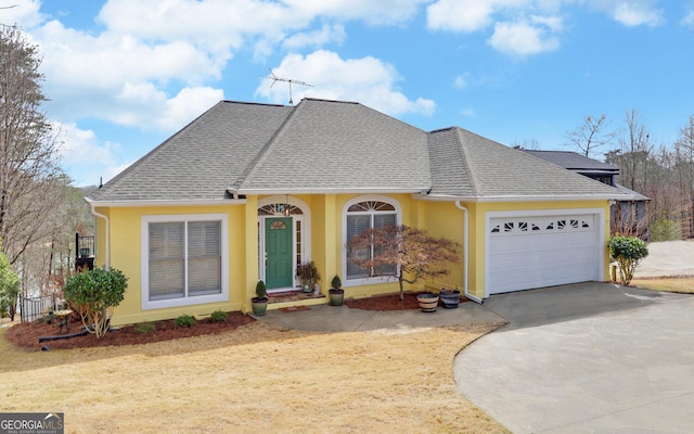 view of front of house featuring a garage