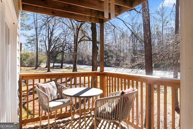 view of wooden terrace