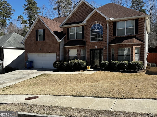 view of property featuring a garage