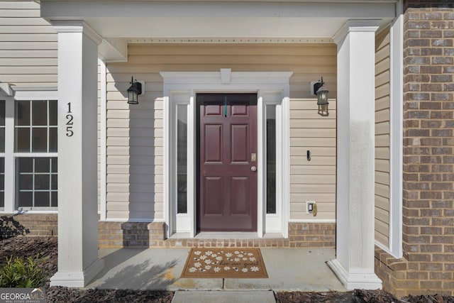 view of entrance to property