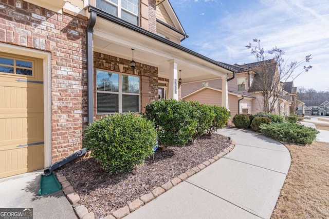 entrance to property with a porch