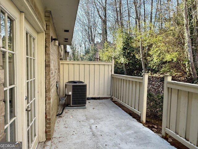 6900 Roswell Rd Unit 7N, Atlanta, GA 30328 - view of patio with central AC